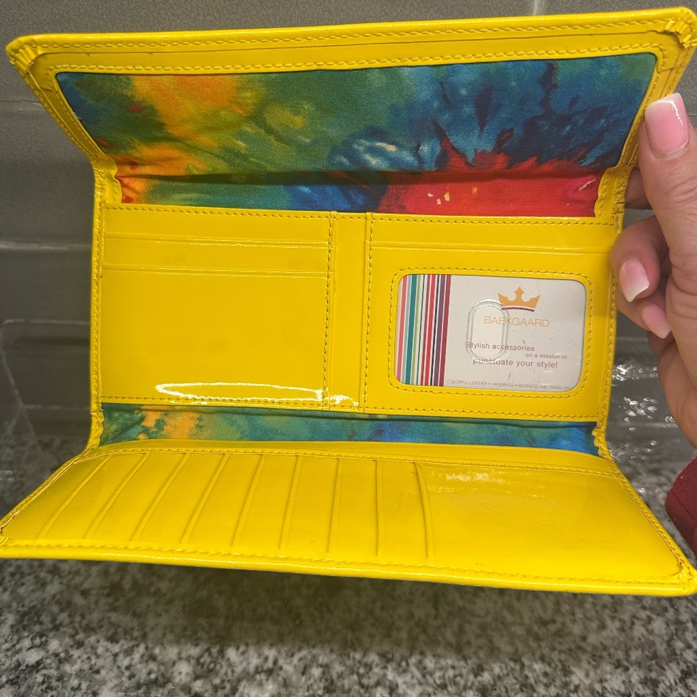 Baekgaard Vera Bradley Clutch Wallet ~ Banana Yellow ~ NWT